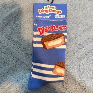 Ding Dongs Blue Crew Socks